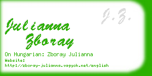 julianna zboray business card
